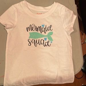 Toddler mermaid squad T-shirt